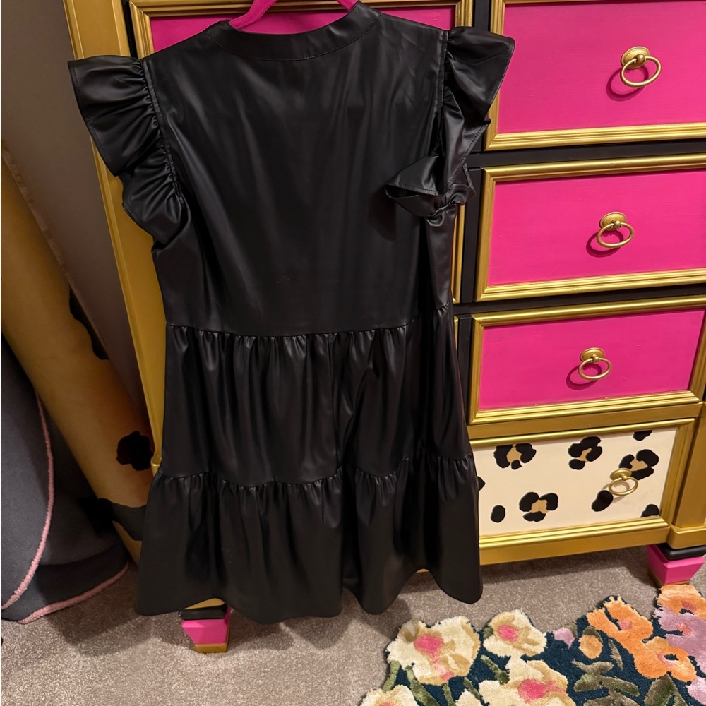 Entro Black Ruffled Mini Dress - Picture 2 of 2